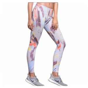 🧘🏽‍♀️ LIKE NEW ALO Yoga Low Rise Airbrush Modernist Multi-colored Leggings